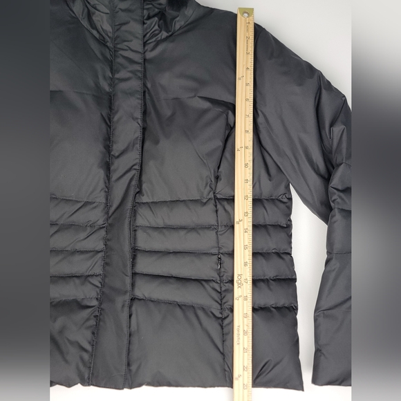 Cole B sport winter down quilted puffer jacket w/rabbit fur hood - Picture 5 of 14